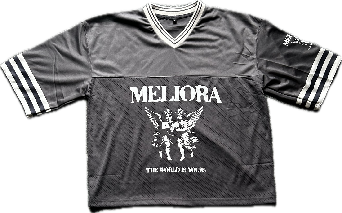 MELIORA WORLD IS YOURS JERSEY (DARK GREY)