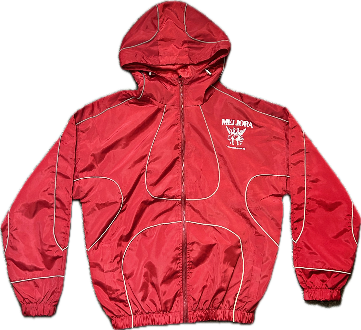 MELIORA RED REFLECTIVE WINDBREAKER