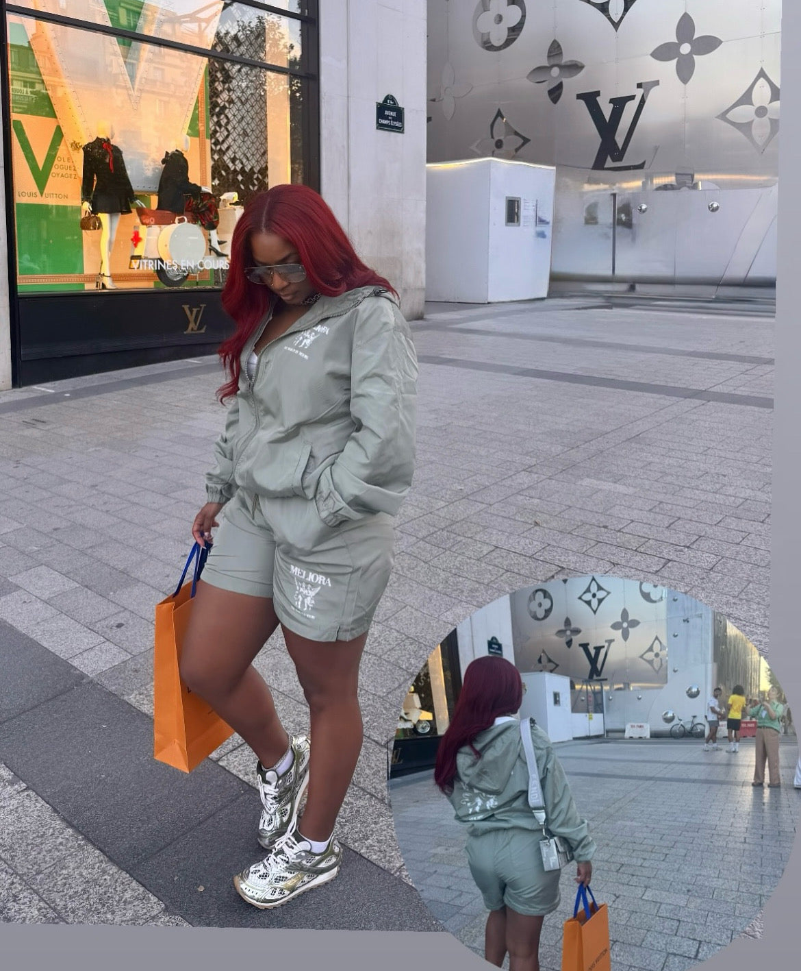 MELIORA SAGE GREEN WINDBREAKER ZIP UP