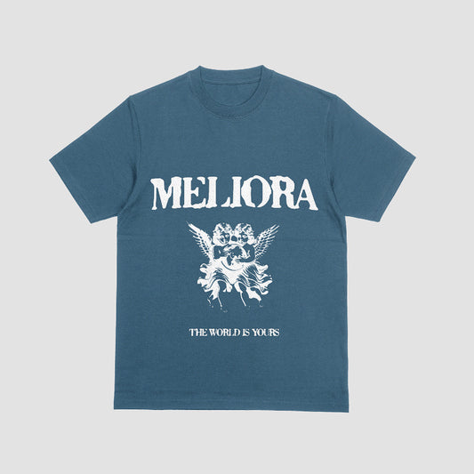 MELIORA WORLD IS YOURS GARMENT DYED TEE