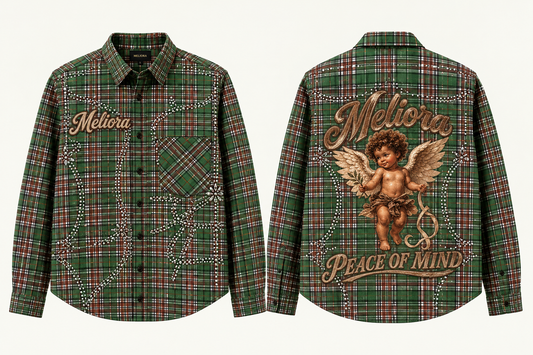 NYFW MELIORA RHINESTONE FLANNEL