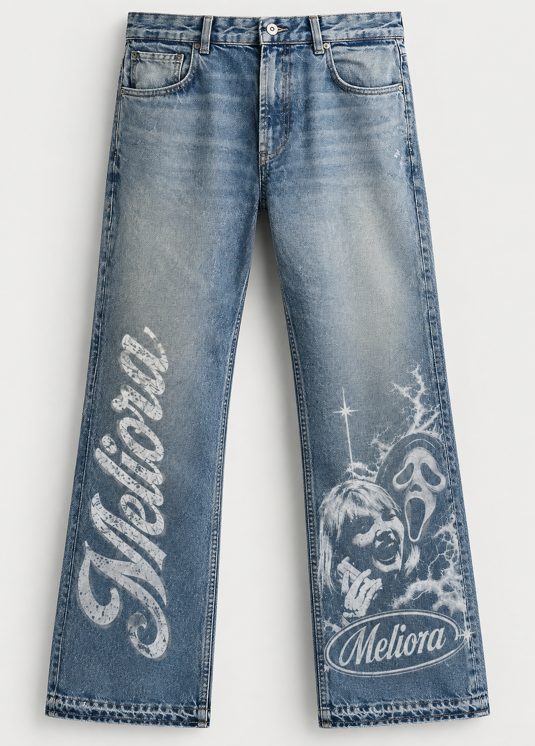 MELIORA FEAR IS THE ABSENCE OF HOPE WASHED DENIM