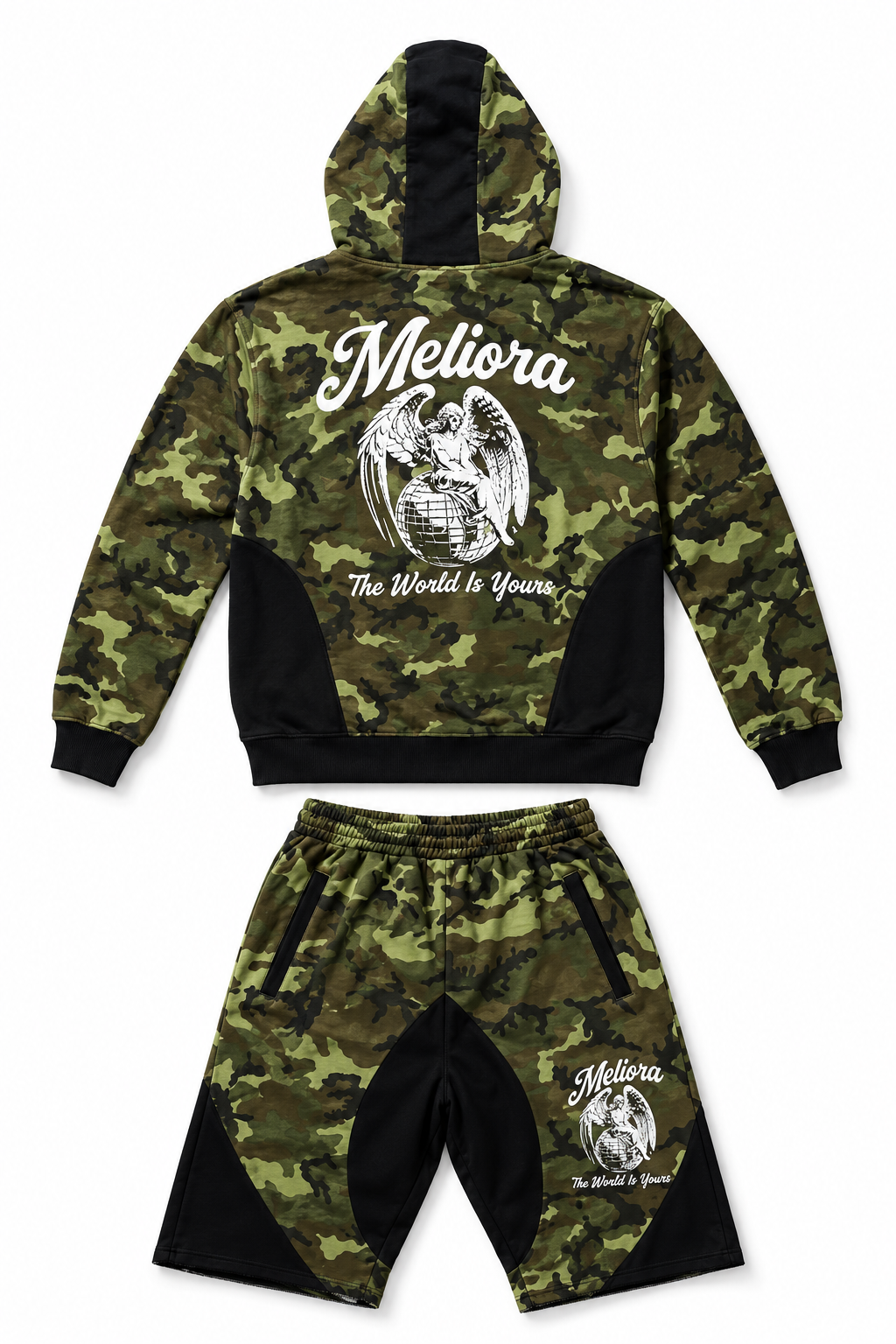 NYFW MELIORA CAMOUFLAGE HOODED ZIP UP