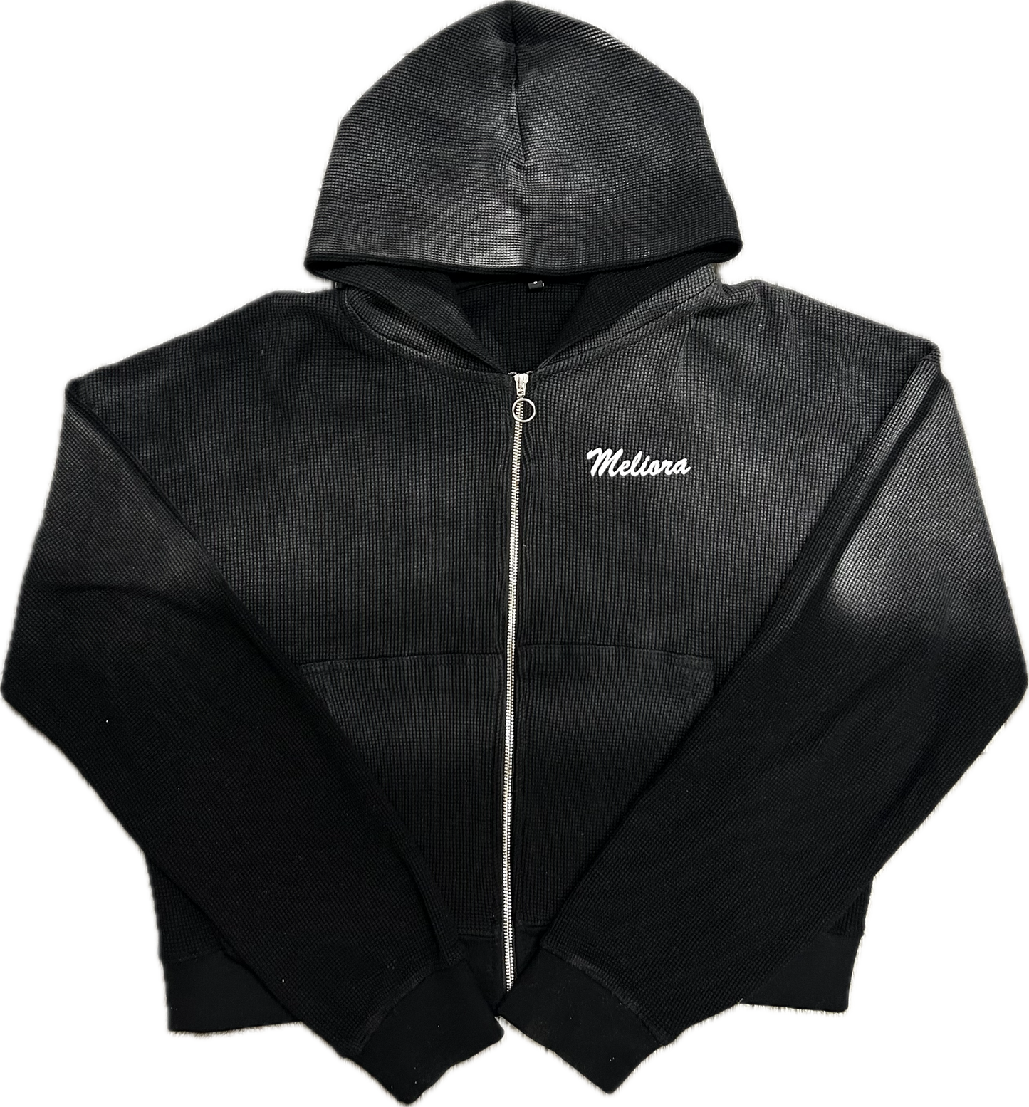 MELIORA WAFFLE KNIT ZIP UP