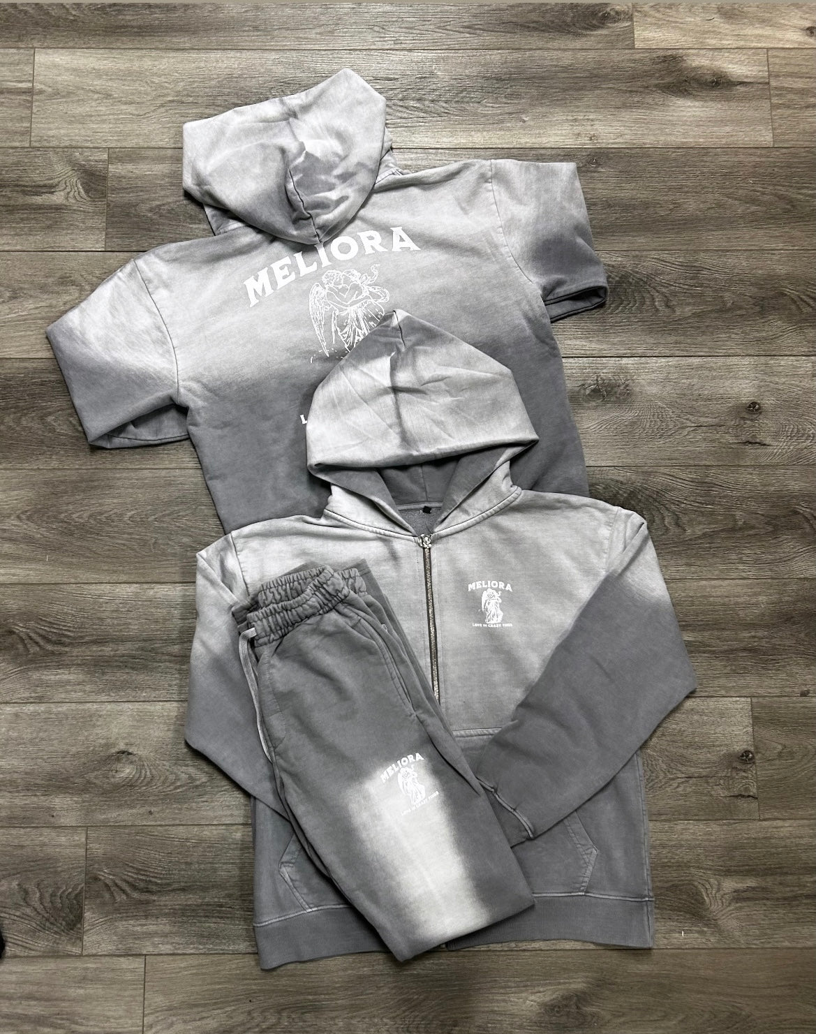 MELIORA GRADIENT HOODED ZIP UP