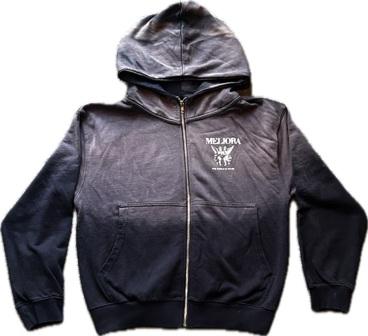 MELIORA WORLD IS YOURS OBSIDIAN SUN DRIED ZIP UP