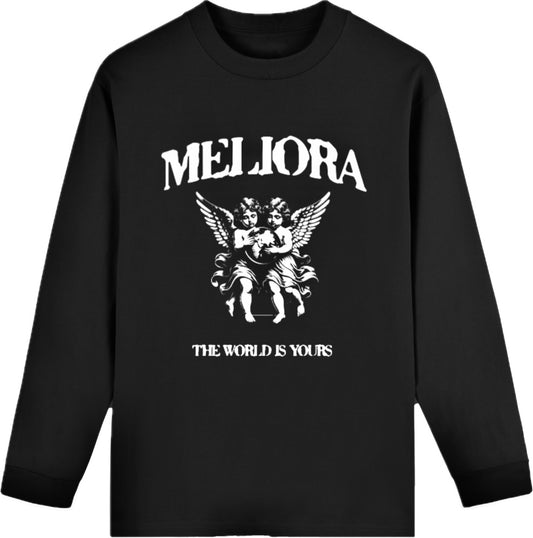 MELIORA THE WORLD IS YOURS LONG SLEEVE TEE