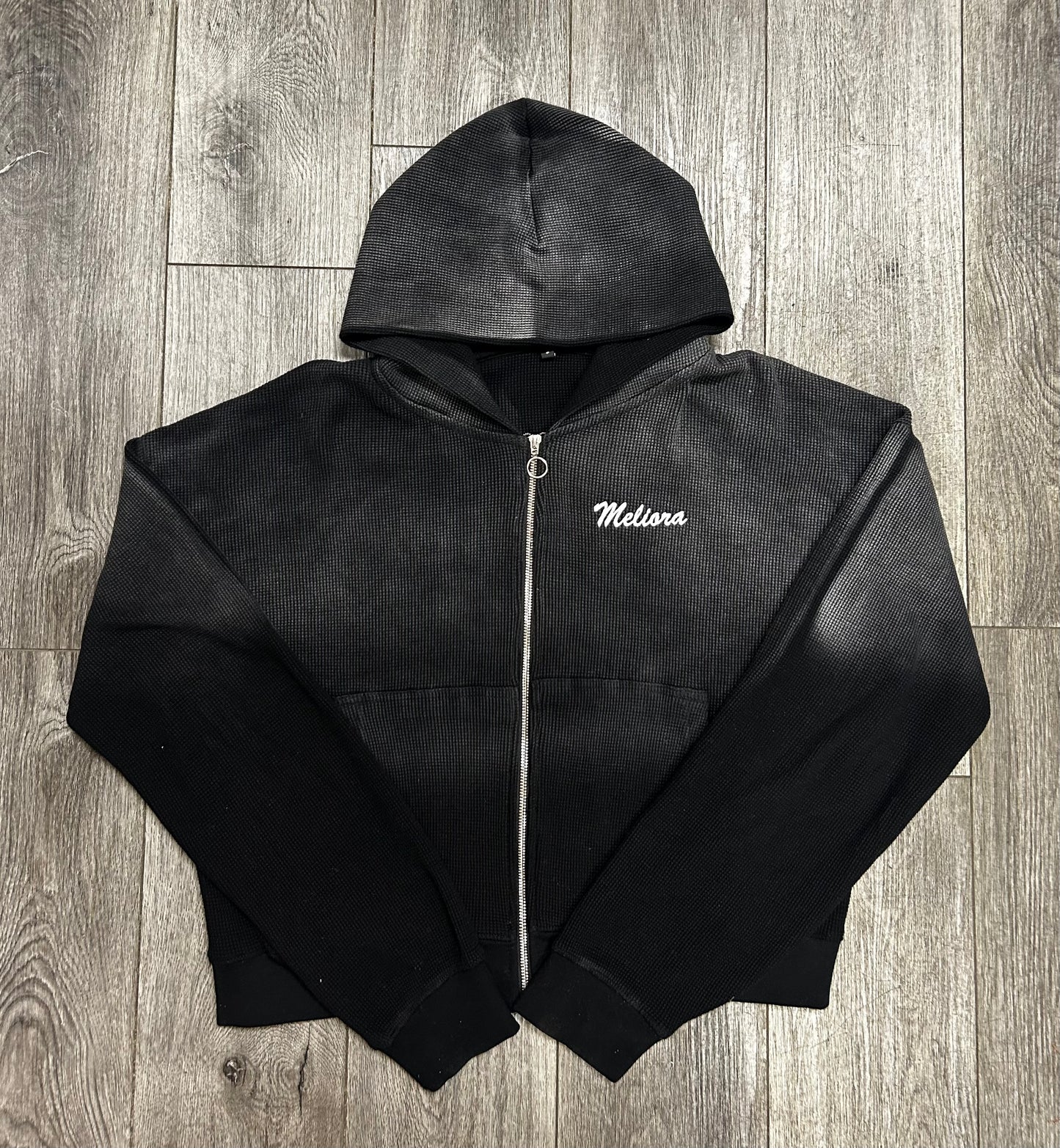 MELIORA WAFFLE KNIT ZIP UP