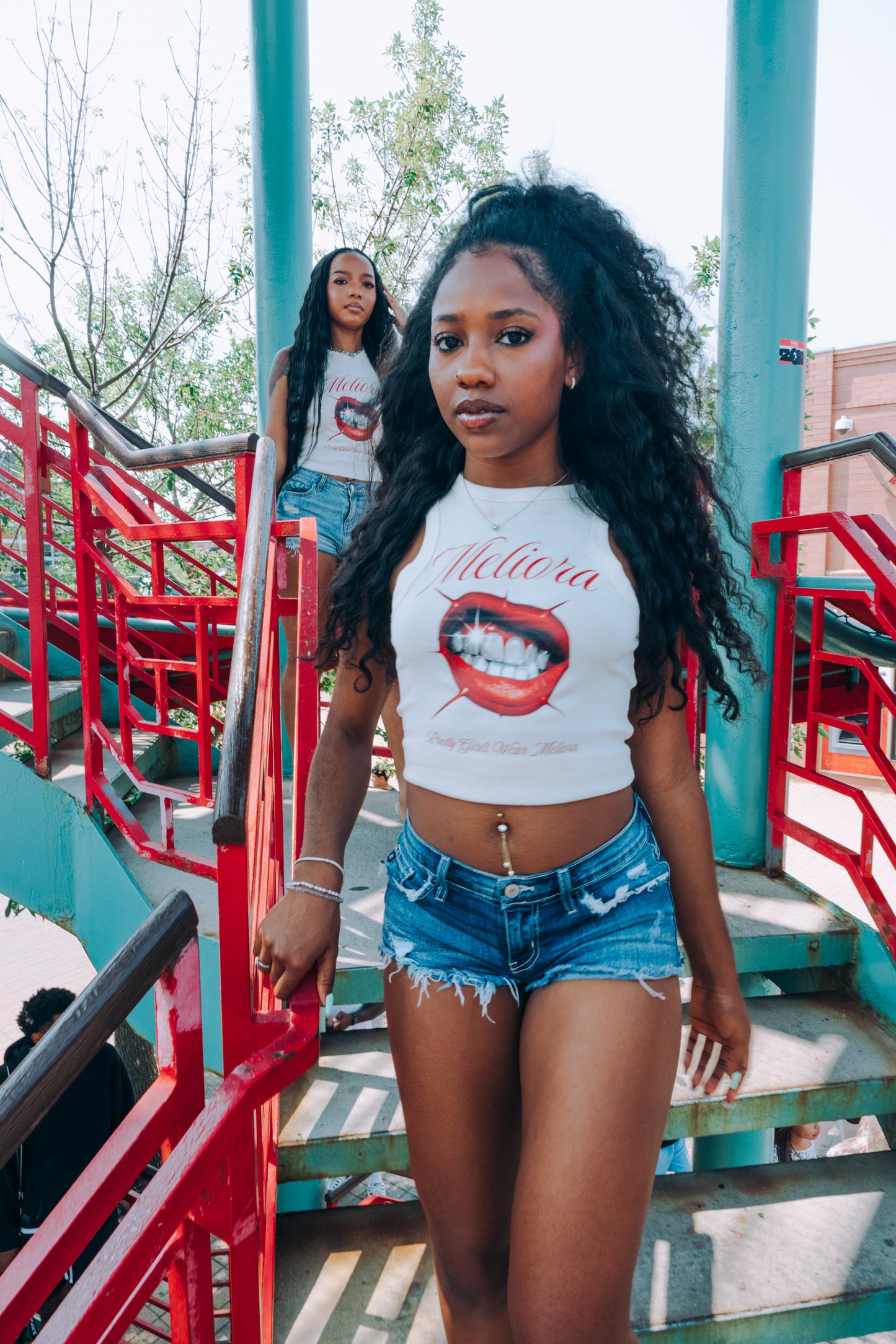 PRETTY GIRLS WEAR MELIORA IVORY TANK