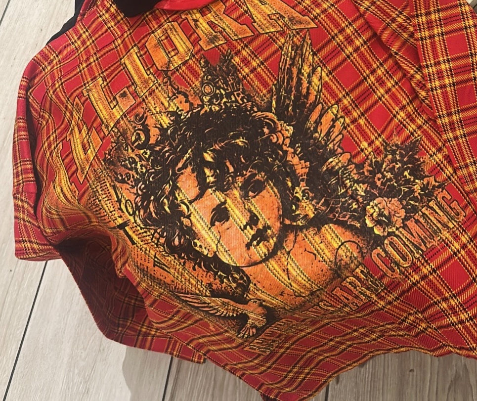 MELIORA “BETTER DAYS ARE COMING” RHINESTONE FLANNEL