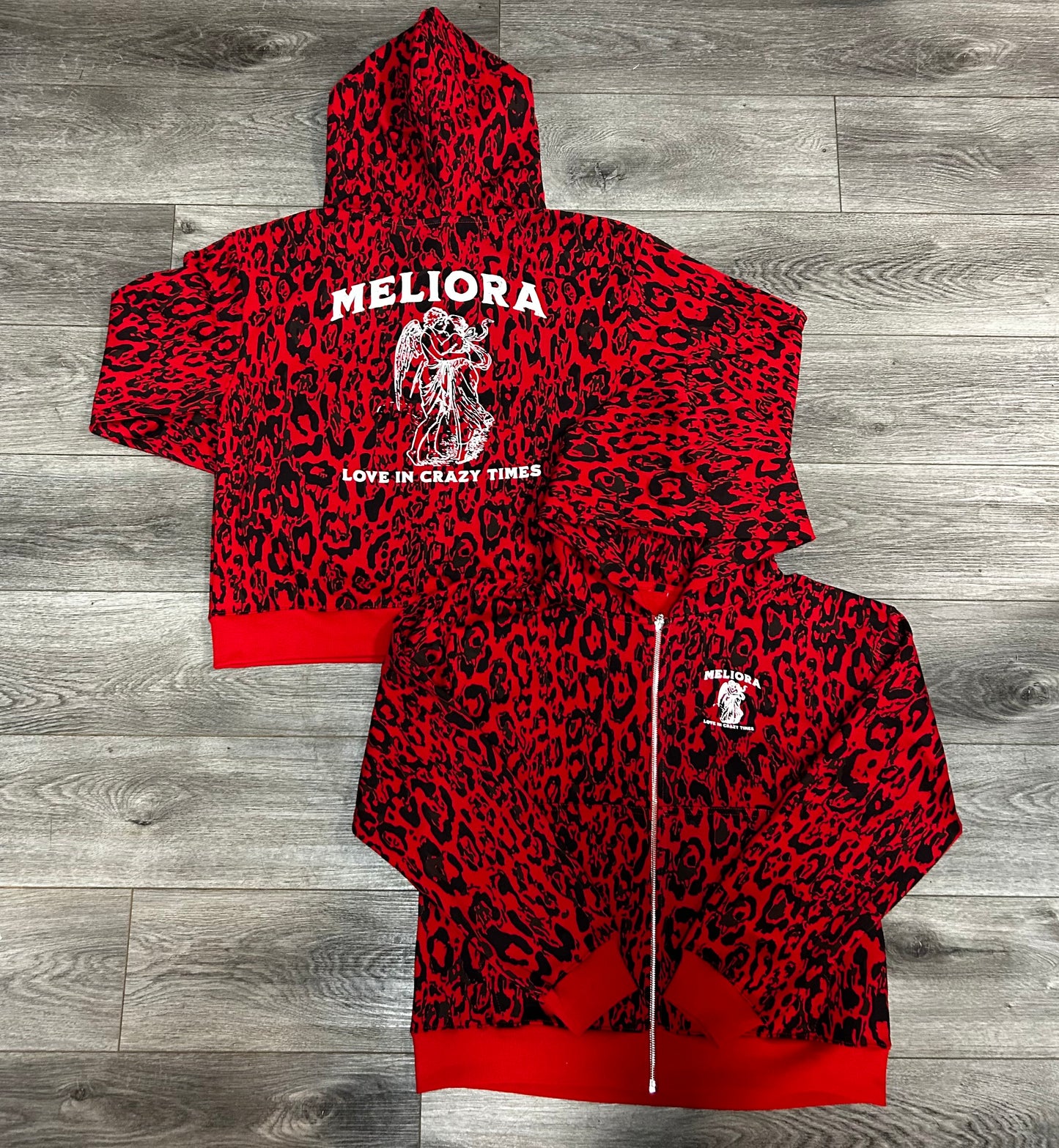 MELIORA LOVE IN CRAZY TIMES LEOPARD ZIP UP💌