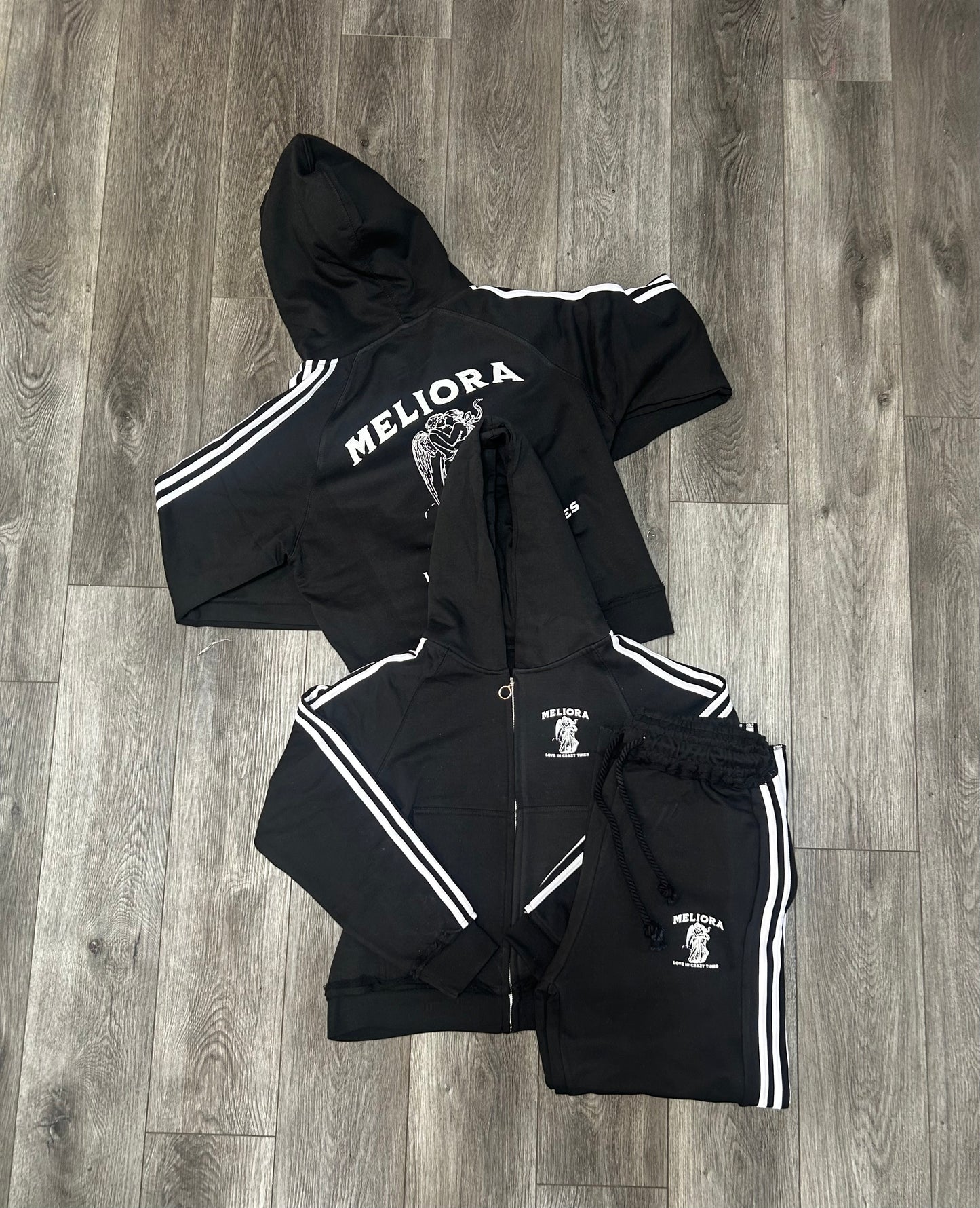 MELIORA STRIPED HEAVYWEIGHT SWEATPANTS