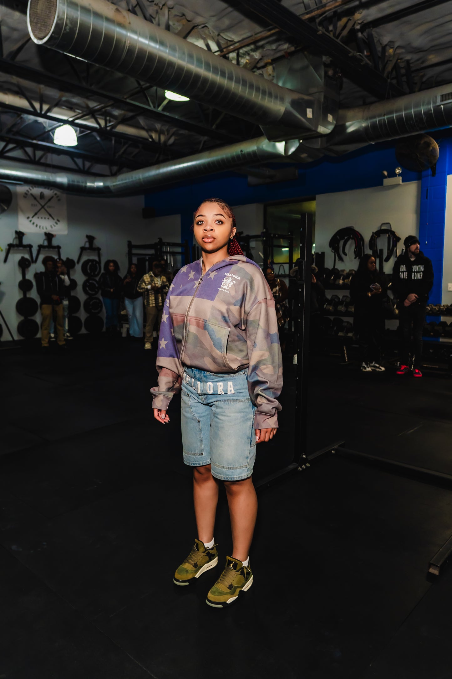 MELIORA FLAG CAMO ZIP UP